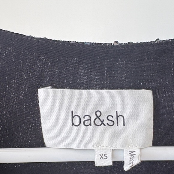 Ba&sh Black and Silver Long Sleeve Dress - Picture 2 of 2